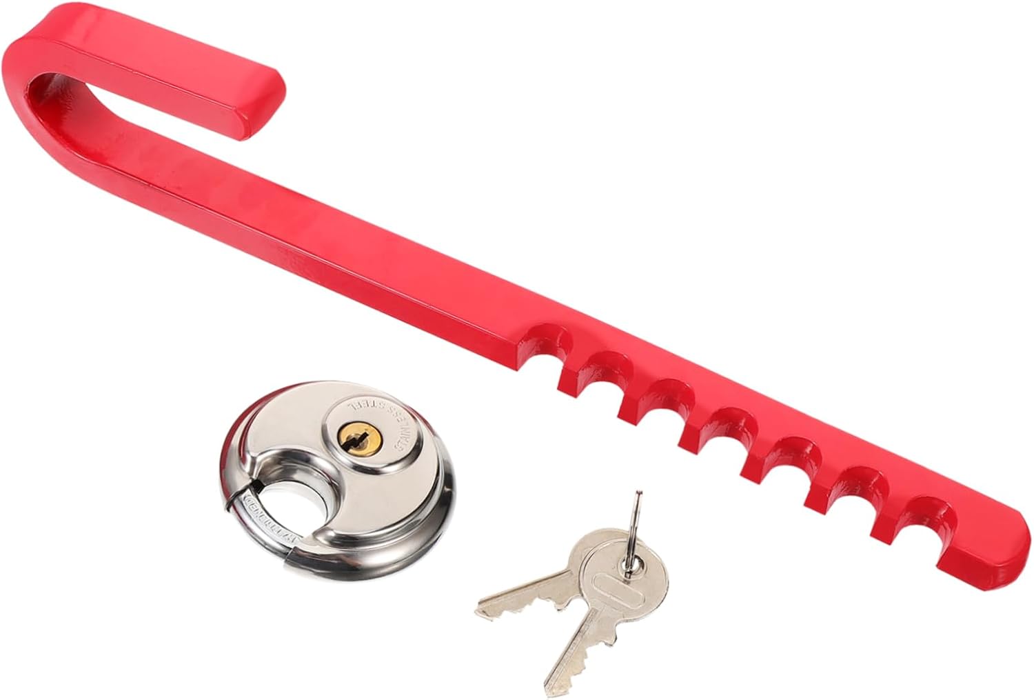 Trailer Wheel Lock Reinforced Tire Rod Wheel Security Lock Keys for DIY