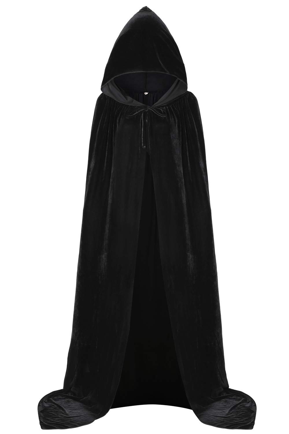 ALIZIWAY Deluxe Hooded Cape Cloak Thick Velvet with Hood for Adults Men Women Cosplay Halloween Christmas