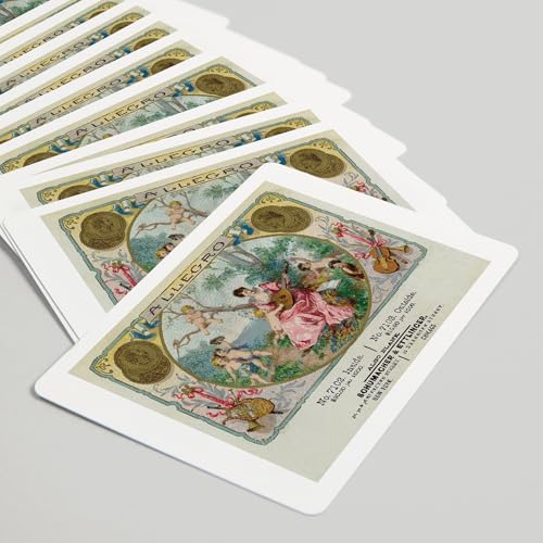 Lantern Press Allegro Brand Baraja de 52 Cartas Tamaño Poker miniatura 5