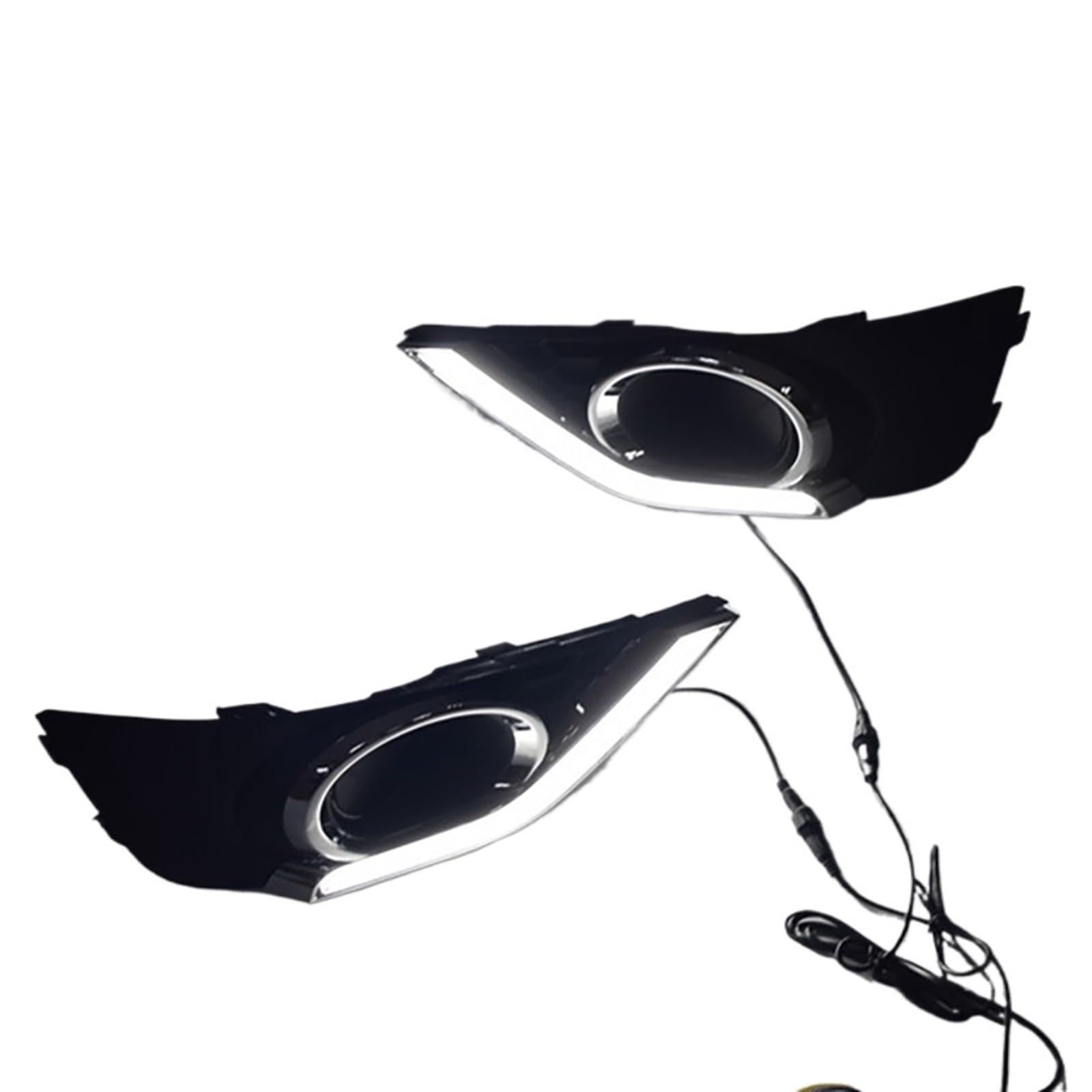 MEIZIYU LED DRL Front Bumper Fog Light Fit For BR-V BRV 2015-2017 Day Daytime Running Lamp Light Driving Turn Signal Light światła do jazdy dziennej do samochodów