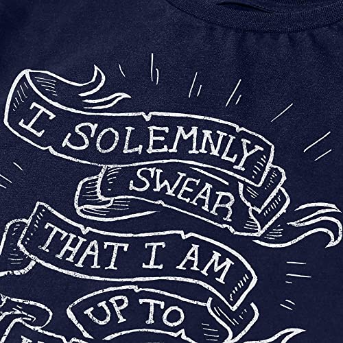 Image of Free Authority Harry Potter Printed Regular Fit Navy Blue Cotton Men's T-Shirt