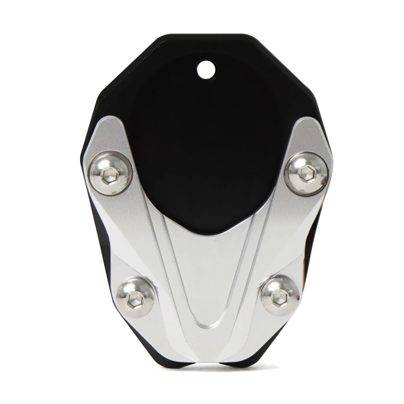 Prolunga per cavalletto per moto Ingrandisci piastra per cavalletto laterale per moto(D'argento)