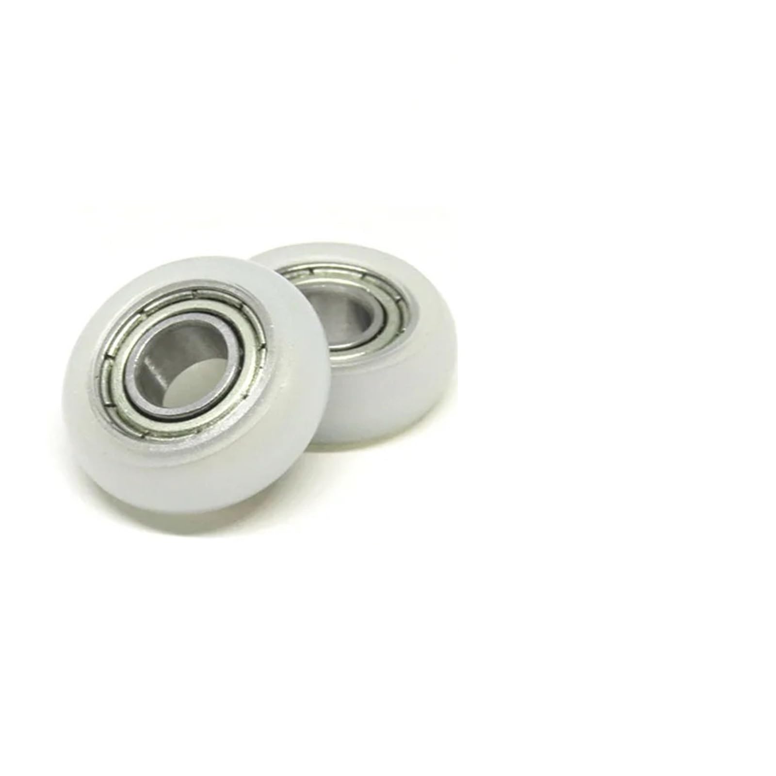 FQJYXWEWL 4-Pack 6x18x6 polyacetal Bearing Roller BSR68618-6 18 mm Diameter Aluminum Profile POM Guide Wheel 6 * 18 * 6 3D Printer Pulley(BSR68618-6 6x18x6mm)