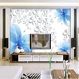 Personalizzato 3D Fiori Eleganti 3D Sogno Estetico Decorazione Della Casa Pittura Soggiorno Carta Da Parati 3D,350 * 256Cm