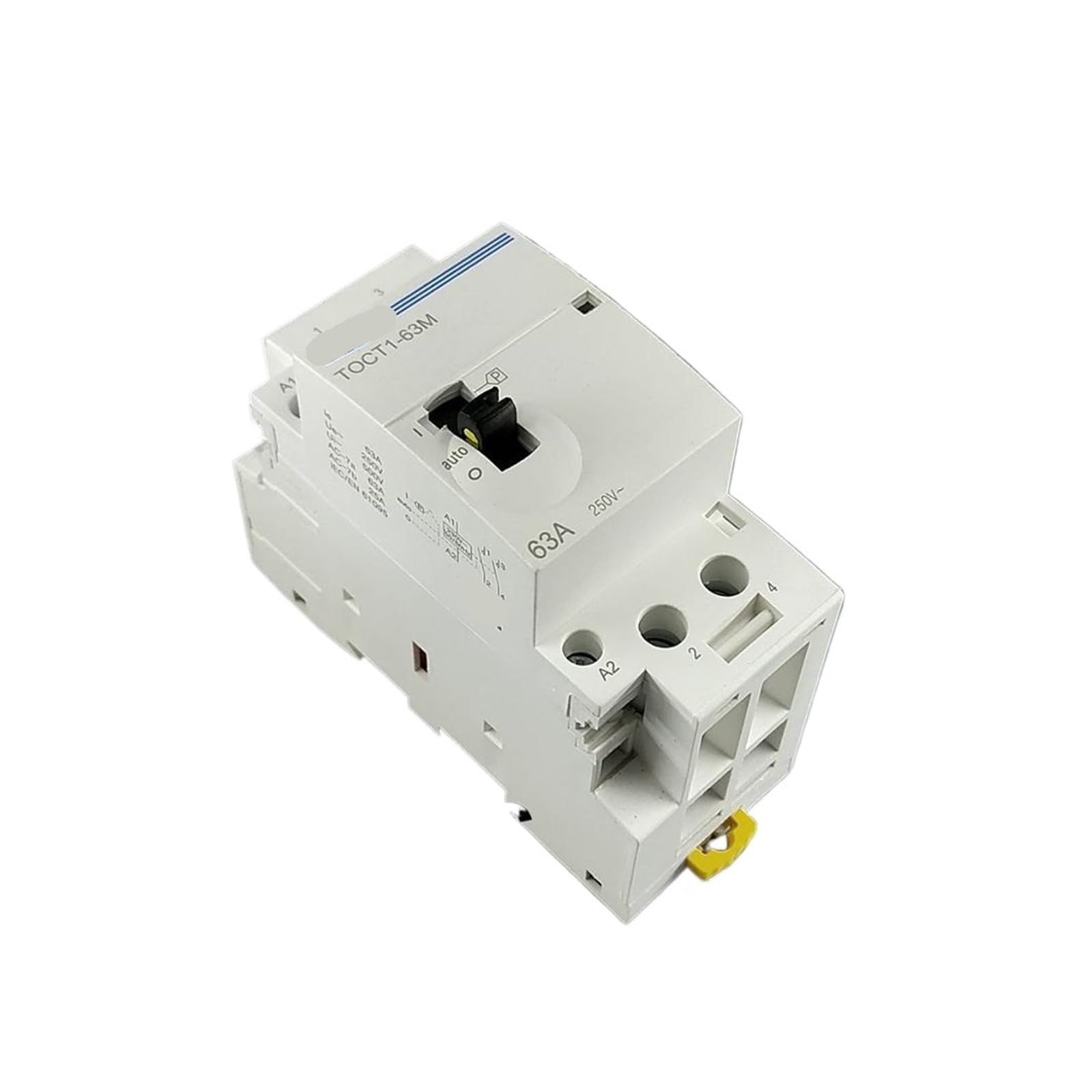 2RD58I8PM 2P 63A 220V/230V 50/60HZ Din Rail Household Ac Modular Contactor with Manual Control Switch 1Pcs(1NO 1NC)