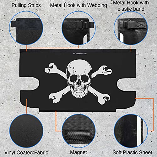 Image of Tonneau Cover for Jeep Wrangler JK Back Trunk Cover, Skull-Black Cargo cov.