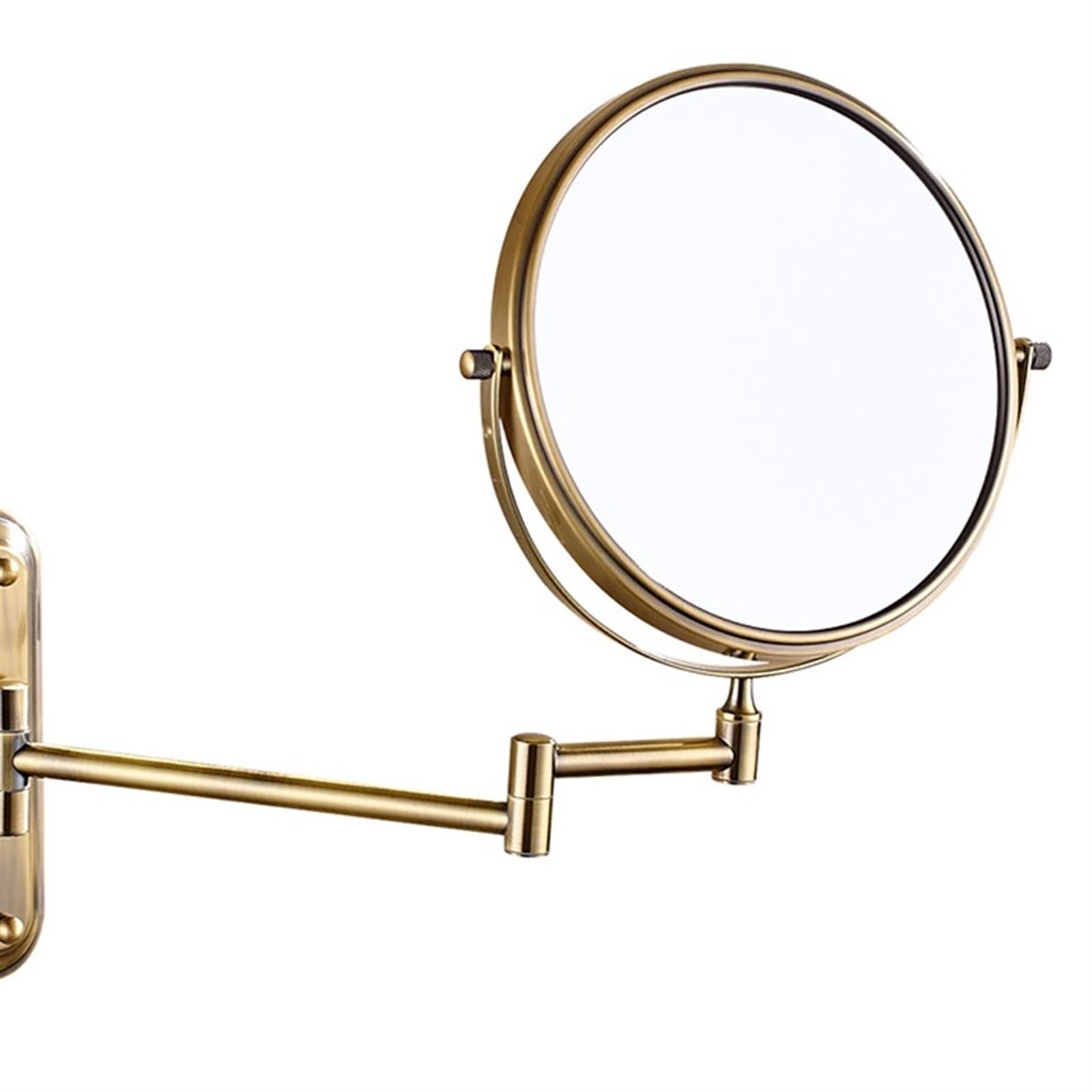 Miroir de voyage LED or rose rechargeable double face pour maquillage