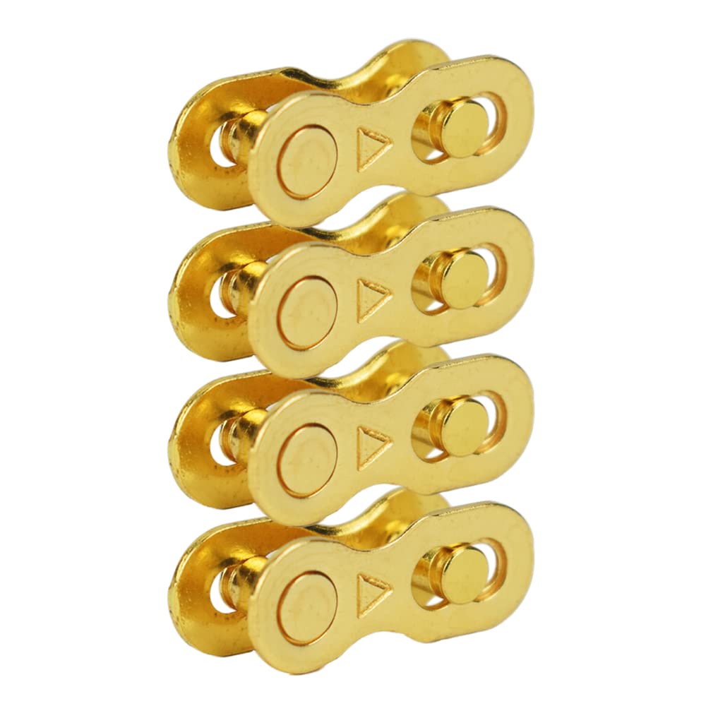 VG SPORTS 4 Pairs Bicycle Missing Link 1/6/7/8/9/10/11/12 Speed Chain Reusable Steel Bike Chain Link