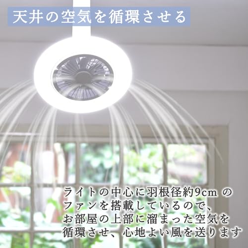 山善(YAMAZEN) 導光板FAN付LEDミニライト AFFALC-60VR の商品画像 4