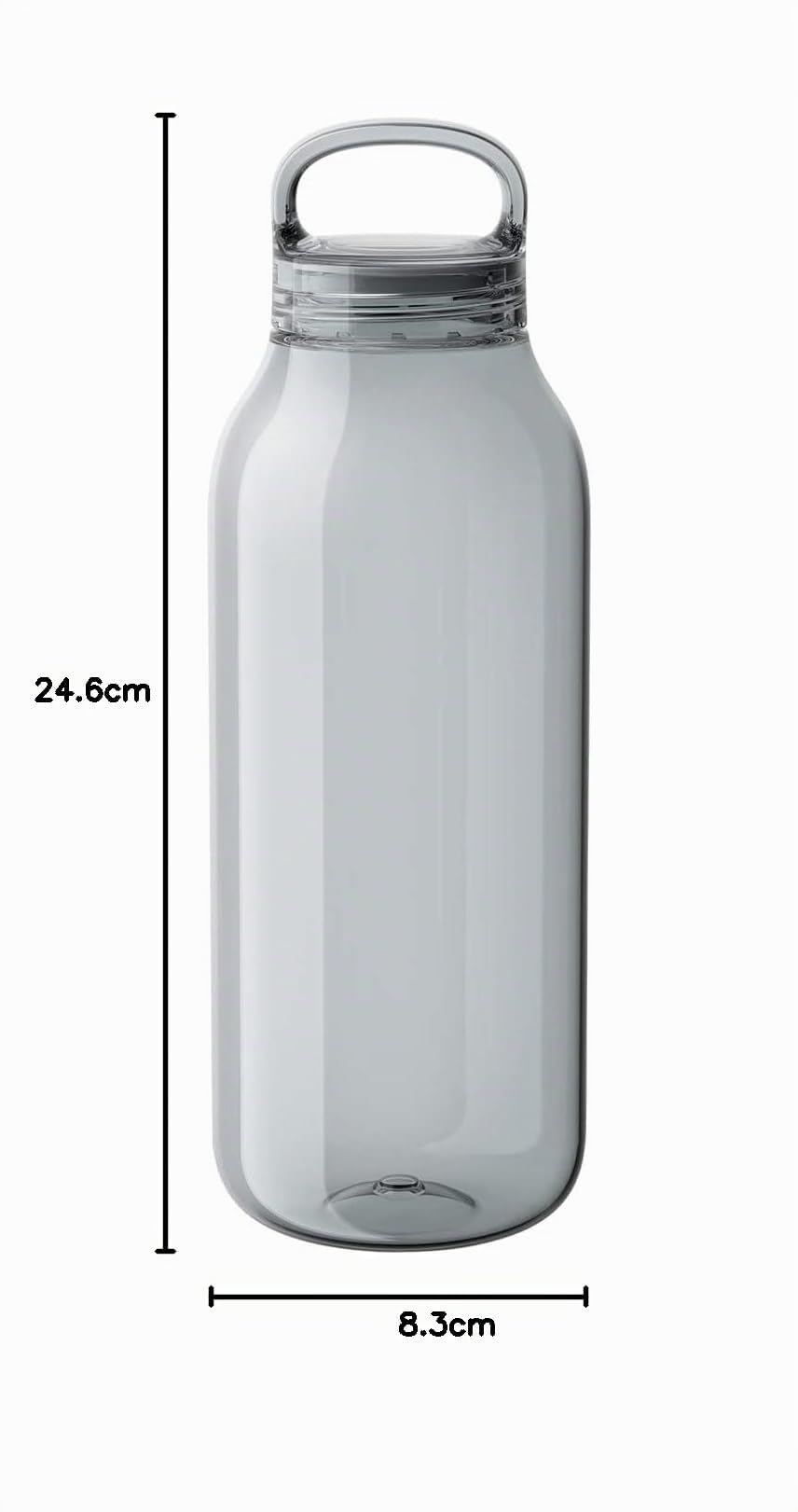 Kinto - Wasserflasche Rauchgrau - 950ml