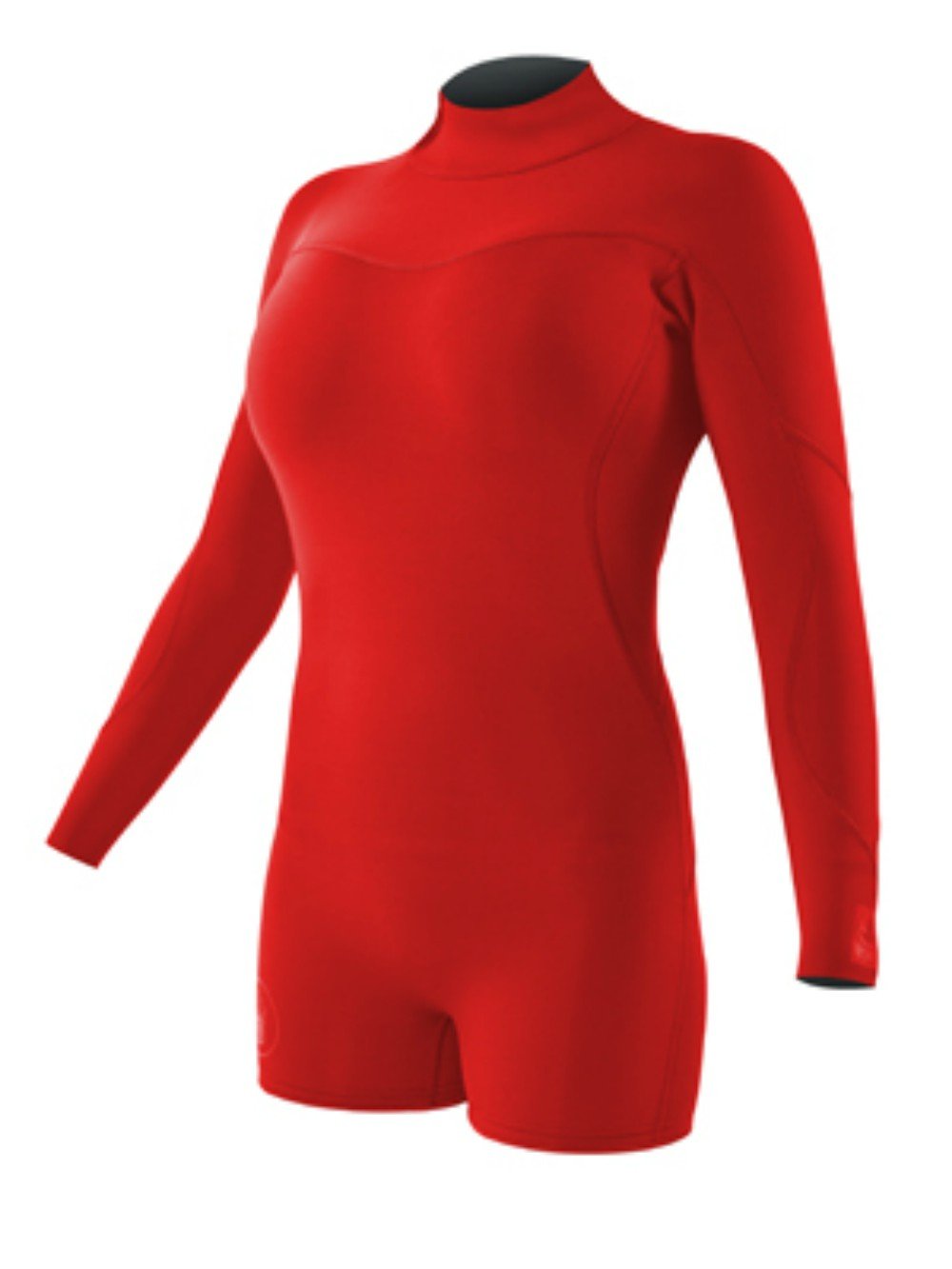 Body Glove Wetsuit Co Women's Smoothie Long Sleeve Springsuit, Red, 11/12