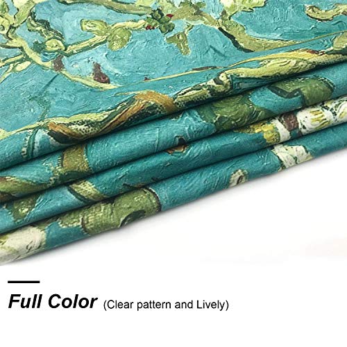 Procida Van Gogh Tapestry Wall Hanging Aesthetic Almond Blossom Oil Painting Nature Plant Floral Aesthetic Boho Wall Art Home Decor For Dorm Bedroom Living Room, 90" W X 71" L #TOP4
