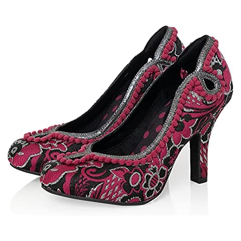 Ruby Shoo Miley Pink Magenta Heeled Court Shoe Cover