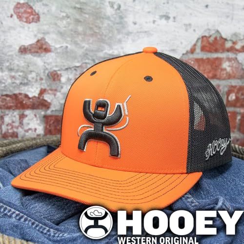 Image of HOOEY Arc Trucker Hat for Men - Adjustable Snapback Baseball Cap - Western Work Hat for Welders Structured 6 Panel