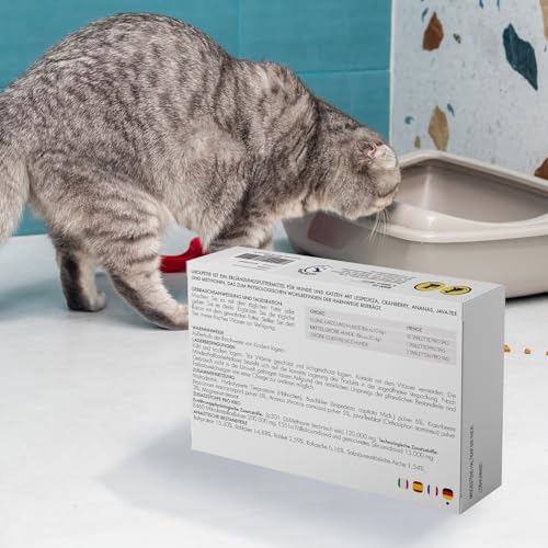 Suprapet Urolpet Hunde und Katzen Harnwegs-Wellness 30 Tabletten à 1000 mg - Natürliches Ergänzungsfutter bei Blasenentzündung, Prostata mit Lespedeza, Cranberry, Ananas, Java-Tee