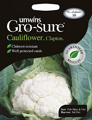 Unwins Pictorial Packet - Cauliflower Clapton F1-10 Seeds