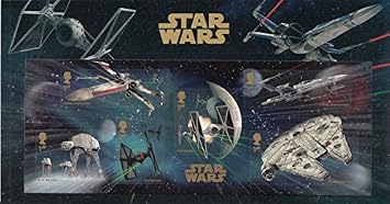 Royal Mail Collectible Stamps Sheet Set Made for Star Wars The Force Awakens
