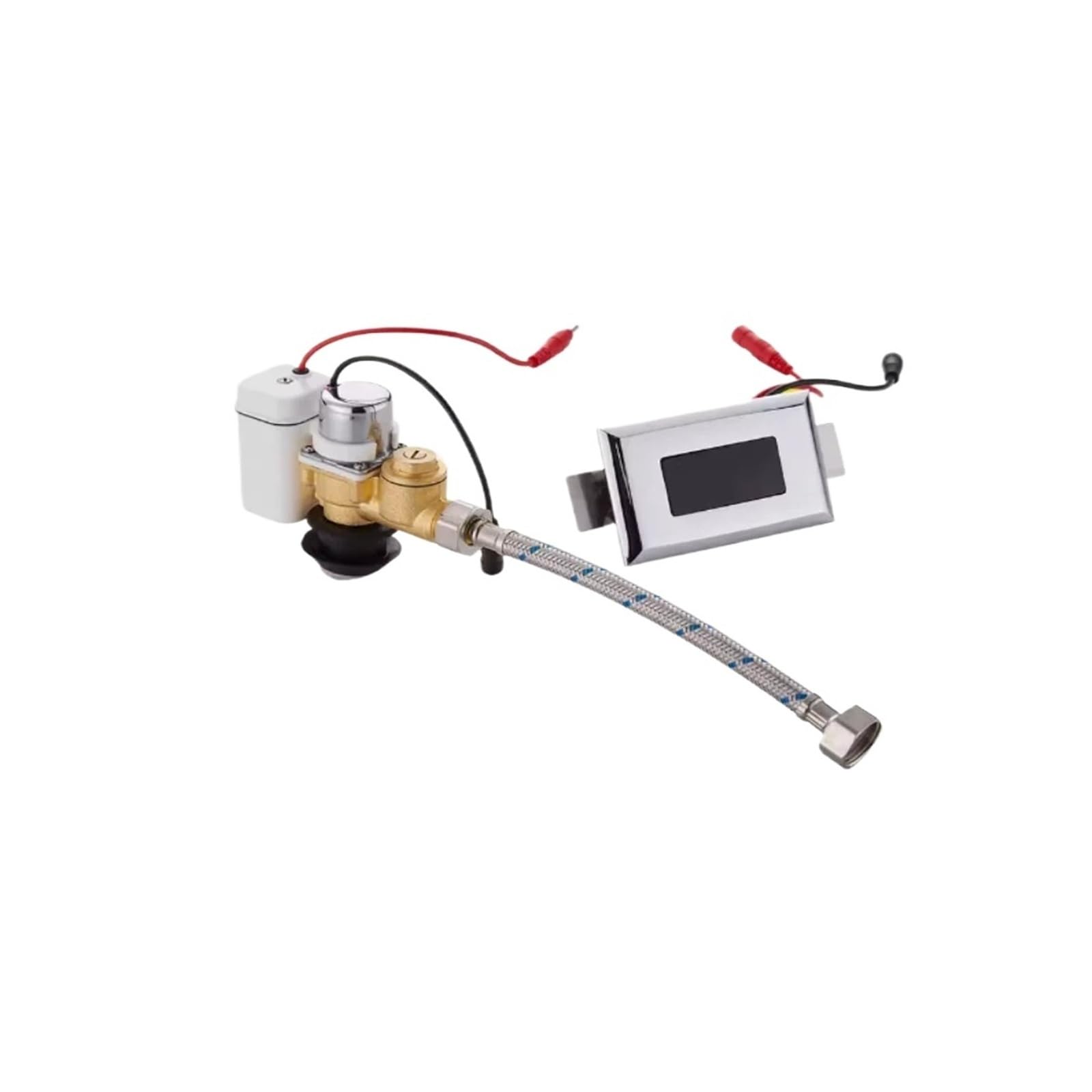 EEZII 1/2" Washroom Concealed Wall Mount Sensor Toilet Urinal Flush Auto Solenoid Valve