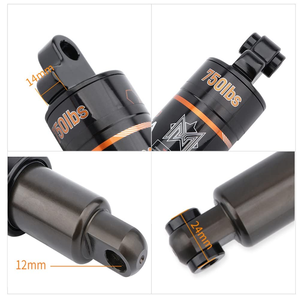 Fahrrad-Ölfeder-Stoßdämpfer 125Mm 150Mm 165Mm 190Mm Federung Mountainbike-Stoßdämpfer Hinten 750 850 1000 LBS For MTB(165mm*750lbs)
