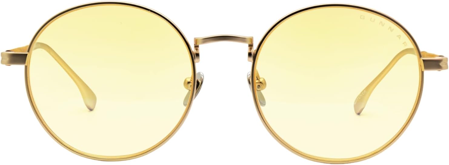 GUNNAR Gaming Glasses - WitcherCiri Saddle Amber Lens - Blue Light Blocking Relieve Dry Eye