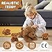 MorisMos riesen Pudel Teddyhund Kuscheltier XXL mit 3 welpen im Bauch, 47cm groß Pudel Hund Plüschtier Stofftier Kuscheltiere, Geburtstag Weihnachten Geschenk Kinder Baby
