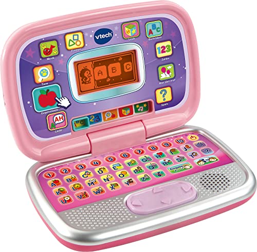 Vtech 80-196354 Mein Vorschul-Laptop pink, Lernlaptop, Mehrfarbig