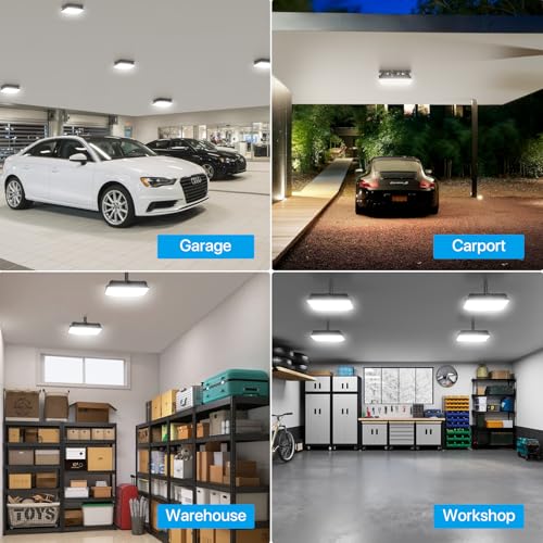 Pvilub LED Canopy Lights 40W: 5600LM Canopy LED Lights - Surface Mount Outdoor Lighting for Workshop Carport Ceiling 1 Pack 2026 New Model by Pvilub - Used condition - Image 6