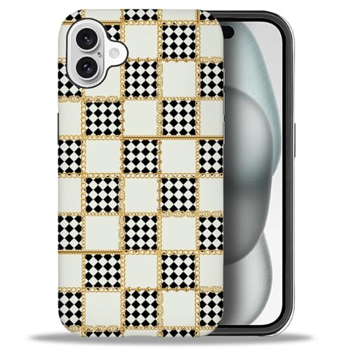 CARLOCA iPhone 16pP[XA`F[ eBX WIg \tg TPU + n[h PC 2-in-1Ah~ \tg TPU ϏՌ j[NȕیJo[ p^[fUC