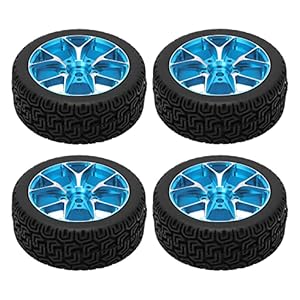 RC rubberen banden, banden praktisch voor 1/10 platte sportwagens(blauw)