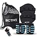 BICTIVE Set de Muñequeras Crossfit + Guantes Gym. Guantes de Gimnasio Hombre, Muñequeras Calistenia, Muñequera Gimnasio, Muñequeras Gym, Agarres Gimnasio, Muñequeras Pesas