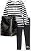 Kensie Girls' Faux Fur Vest, Long Sleeve Peplum T-Shirt and Legging
