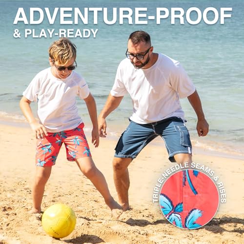 Image of Kanu Surf Boys' Terrapin Turtle Quick Dry Beach Board Shorts Swim Trunk