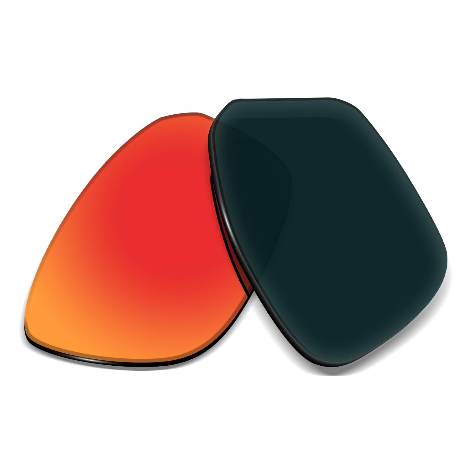 Lenti di ricambio da 1,5 mm compatibili con occhiali da sole Oakley Split Shot OO9416 da 64 mm, antigraffio e resistenti agli urti