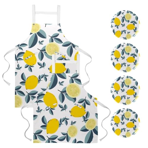 Tablier de serveuse pour bar et bistrot avec broches ajustables lot de 2