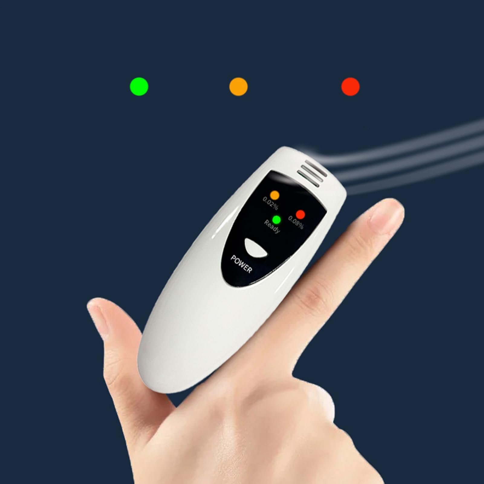 Alcoholímetro para Coche - Probador de Alcoholemia con Indicadores Luminosos - Detector Preciso para Conductores | Seguridad en Conduccion Analisis Monitoreo Deteccion Viajes Carretera