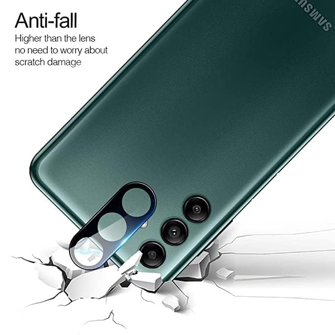 Image of ZARALA Glass Camera Lens Protector For samsung galaxy A55 [9H Hardness] [6D Lens Protector ] [Easy Installation] Black (samsung galaxy A55)