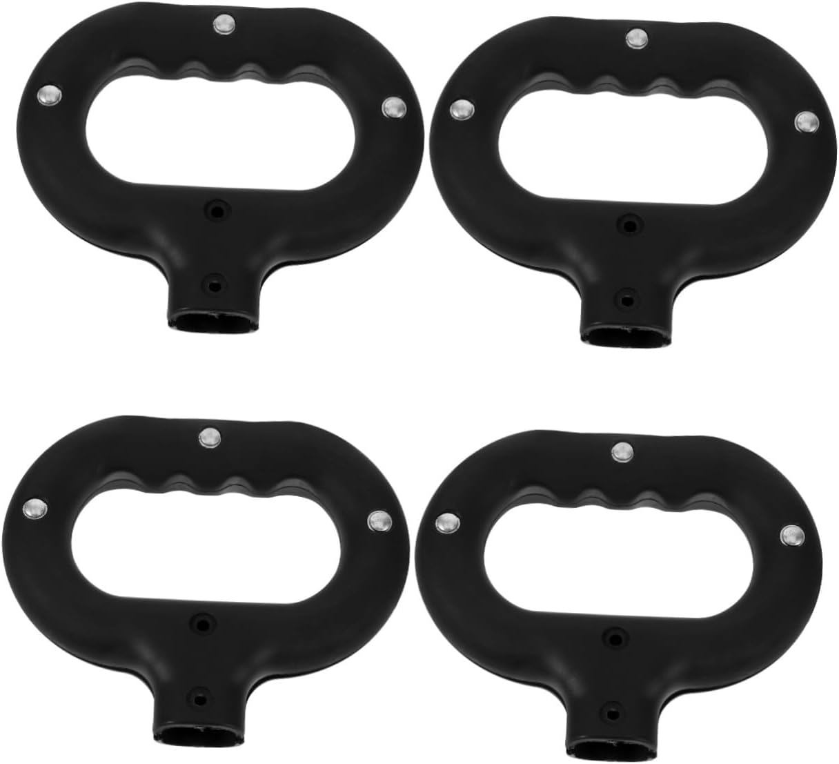 balacoo 4pcs Cart Push Handle for Outdoor Camping Trolley Easy to Install Replacement Grip for Wagon Carts Handle for Gardening and Picnicking Activities