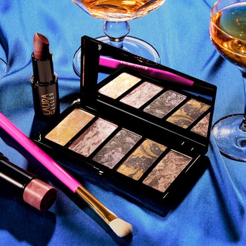 LAURA GELLER NEW YORK Italian Marble Artistry Collection, Full Makeup Kit Handmade in Italy, With Eyeshadow Palette, Cream Blush Stick & Satin Lipstick in Universal Shades, Exquisite Makeup Set 4pc - Image 7
