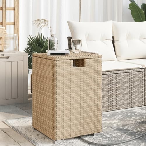 Table cachée pour réservoir de propane beige pour aménager votre terrasse - 2