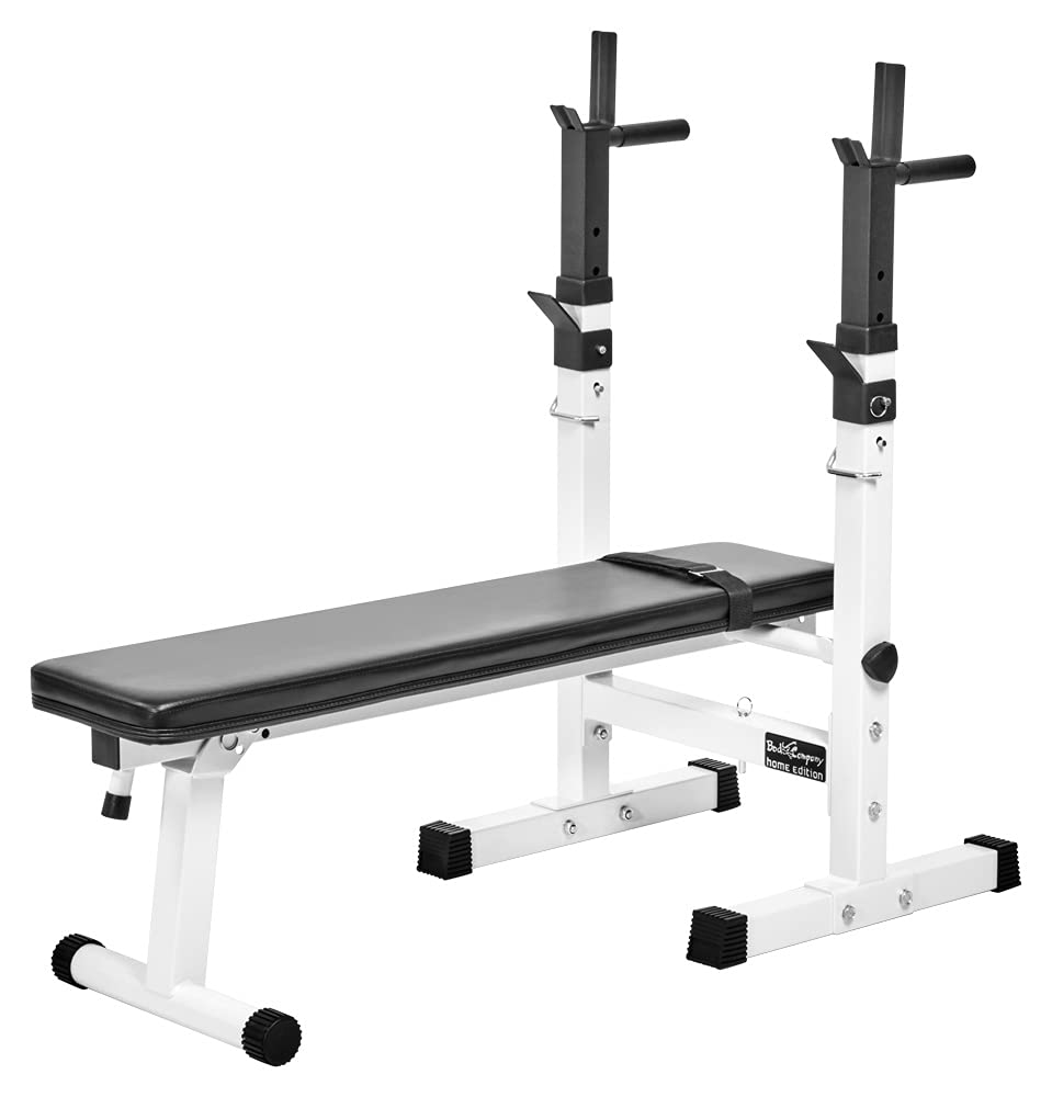 Bad Company Hantelbank mit Hantelablage inkl. Dip-Station I Klappbare Schrägbank für das Homegym I Max. Gewichtsbelastung bis zu 200 kg I BCA-26