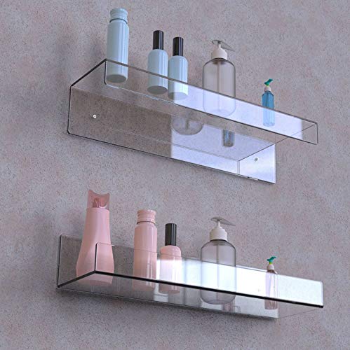 BENLIUDH-Display-Shelves-Bathroom-Wall-Shelf-15-inch-Clear-Acrylic-Shelf-Bathroom-Shelves-with-Mounting-Kit-Floating-Clear-Shelves-2-Pack