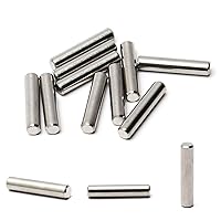 Vista 26 de MroMax 100 pasadores cilíndricos de acero inoxidable 304 M1.0.197 x 0.236 in, clavijas de soporte de estante para dispositivos metálicos