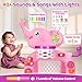 Toddler Basketball Hoop & Soccer Goal Sports Toys for 1 2 3 Years Old Girls Boys, Montessori Toys, Interactive Musical Toy with Lights, Christmas Birthday Gifts for Baby Kids Age 12-18 Months(Pink）