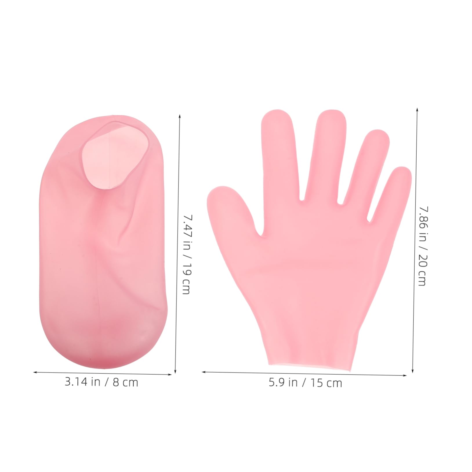 SHERCHPRY 1 Set of Moisturizing Hand and Foot Masks Set Hydrating Gloves and Socks for Dry Skin Foot Hands Caring Moisturizing Socks Portable Foot Mask Socks Hand Gloves