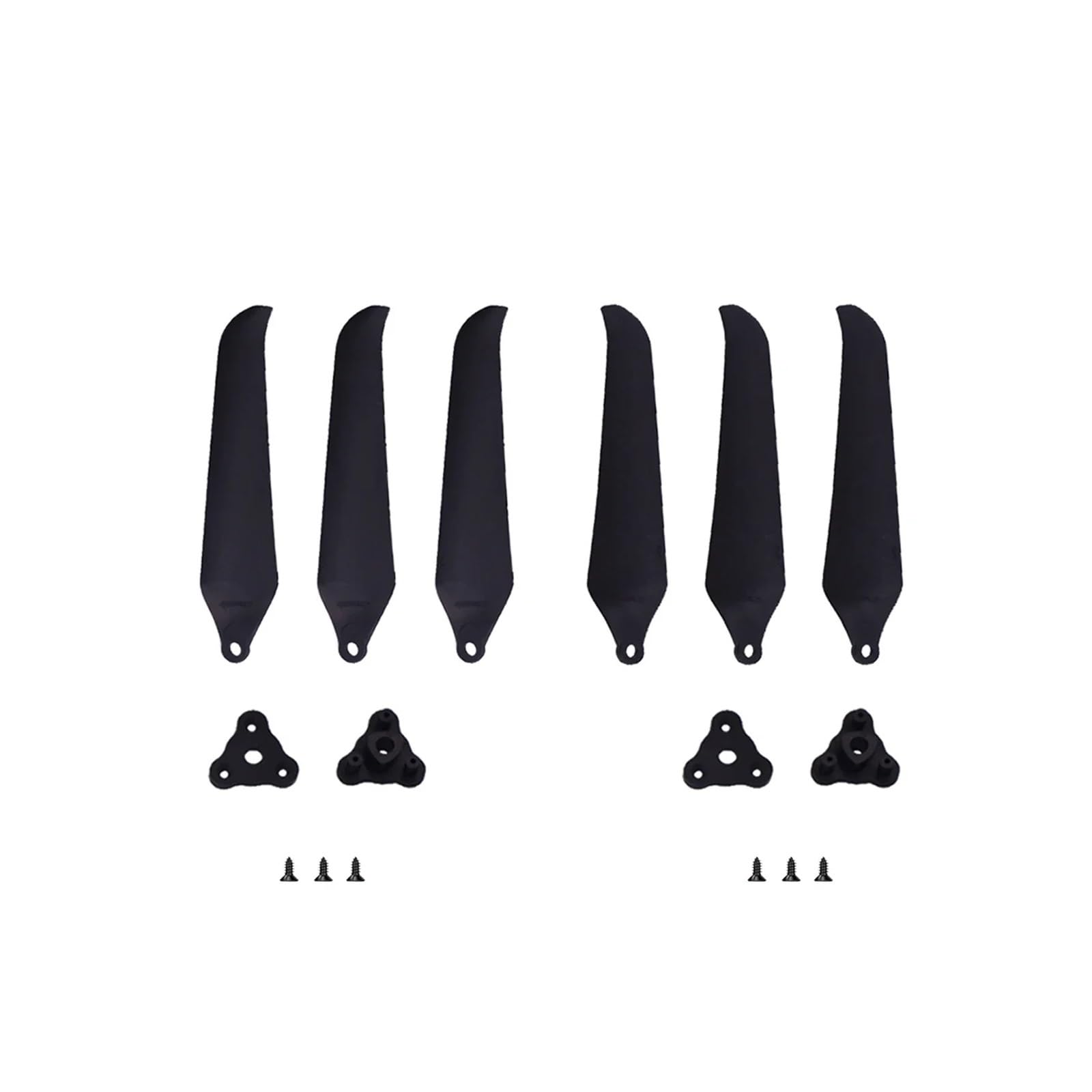 2 coppie (2 in senso orario + 2 antiorario) for eliche pieghevoli F9046 da 9" in fibra di vetro e nylon - 2 giranti / 3 giranti(2Pairs 3)