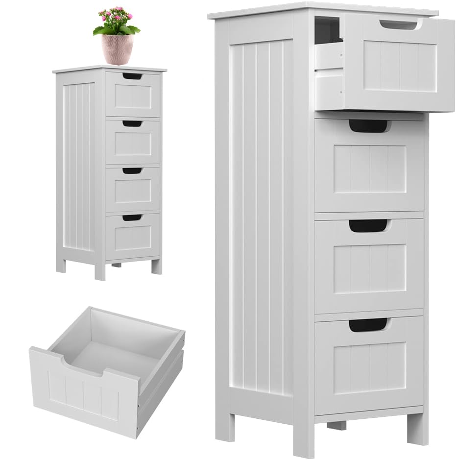 Lucn Mueble de baño para baño, armario bajo, mueble de baño, para salón, lavadero, dormitorio, 30 x 30 x 82 cm