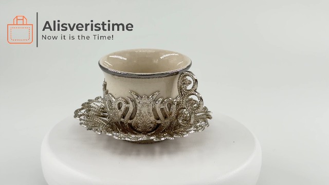 Amazon.com | Alisveristime Turkish Coffee Cup Set, White Porcelain