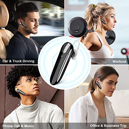 Bluetooth Earpiece For Samsung Galaxy S23 Ultra, Wireless Bluetooth Headset With Mic,48 Hrs Talk Time Ipx7 Waterproof Wireless Earpiece For Driver/Business, Hands-Free Headset For Galaxy S22 Ultra A13 #TOP5