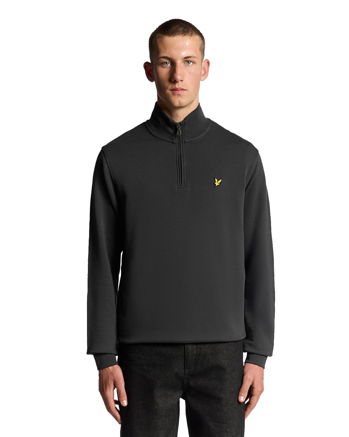Lyle & Scott Mid Layers Loopback Quarter Zip Sweat W635 Gunmetal, XL