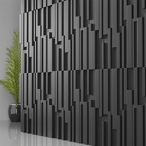 janasse Large PU Decorative Wall Panels, 4-Pack Covers 31 Sq.Ft